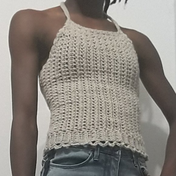Handmade Crochet Halter Top - Picture 7 of 7